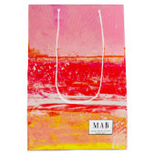 Kust cadeau tas van originele kunst medium cadeauzakje (Achterkant)