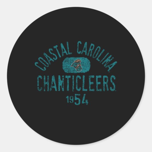 Kust Carolina Chanticleers 1954 Ronde Sticker (Voorkant)