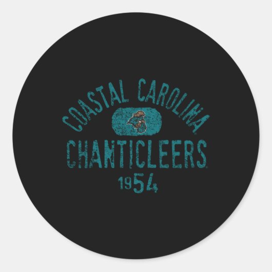Kust Carolina Chanticleers 1954 Ronde Sticker (Voorkant)