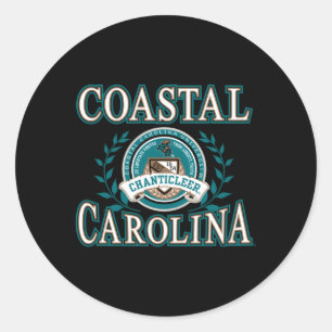 Kust Carolina Chanticleers Laurels Ronde Sticker