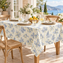 Kust chic exotisch eiland citrus Toile de Jouy