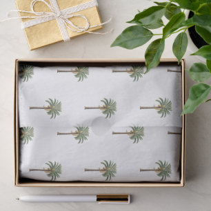 Kust chic koningspalm botanisch patroon tissuepapier