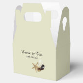 Kust Chic Minimalistische strand bruiloft Bedankdoosjes (Geopend)