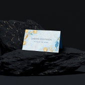 Kust Chic | Modern Blauw en Goud onder de Zee Plaatskaartje