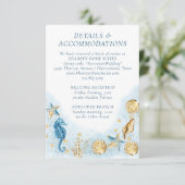 Kust Chic | Moderne Koraalrif Accommodaties Informatiekaartje (Staand voorkant)