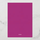 Kust Chic Navy en Roze Folie Uitnodiging (Achterkant)