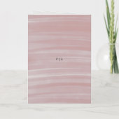 Kust Chic Roze Elegante Trouwdag (Achterkant)