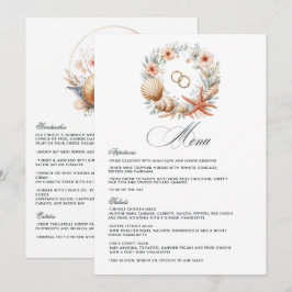 Kust Chic Strandhuwelijk Menu
