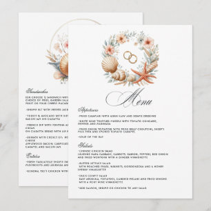 Kust Chic Strandhuwelijk Menu