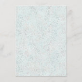 Kust Chic | Turquoise Groen en Koraalrif Feest Menu (Achterkant)