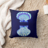 Kust chique strand rustieke nautische blauwe schel kussen (Deken)