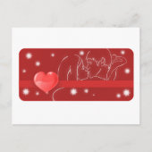 Kust Couple/Love Briefkaart (Voorkant)