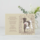 Kust Couple repesal Dinner Invitation Kaart (Staand voorkant)