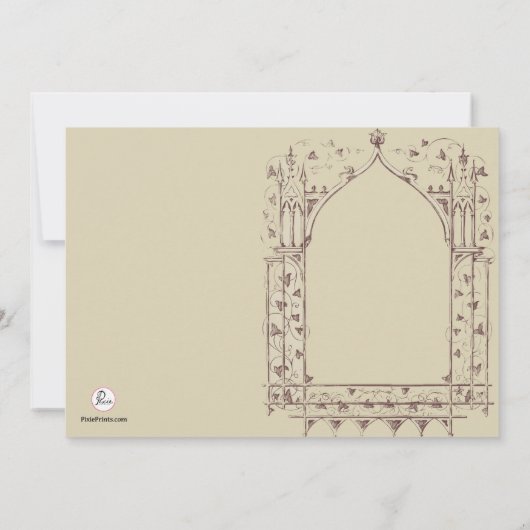 Kust Couple repesal Dinner Invitation Kaart (Achterkant)