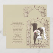 Kust Couple repesal Dinner Invitation Kaart (Voorkant / Achterkant)