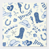 Kust Cowgirl Bach Club Fun Patroon Behang (Voorkant)