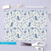 Kust Cowgirl Bach Club Fun Patroon Tissuepapier (Craft)