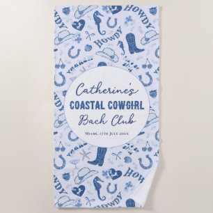 Kust Cowgirl Bach Club Pretpatroon Strandlaken
