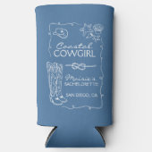 Kust Cowgirl Bachelorette Feest Weekend Koozie (Voorkant)