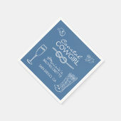 Kust Cowgirl Bachelorette Feest Weekend Servet (Hoek)