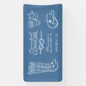 Kust Cowgirl Bachelorette Feest Weekend Spandoek (Verticaal)