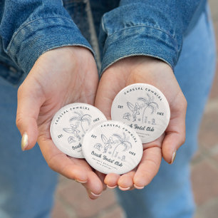 Kust Cowgirl Bachelorette Knop Ronde Button 5,7 Cm