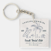 Kust Cowgirl Bachelorette Sleutelhanger (voorkant)