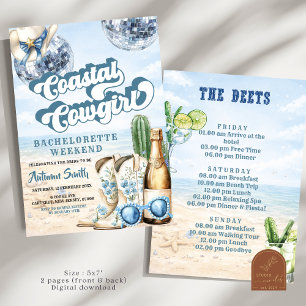 Kust Cowgirl Bachelorette Weekend Itinerarium Kaart