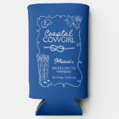Kust Cowgirl Bachelorette Weekend Koozie (Voorkant)