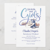 Kust Cowgirl Bruidsmeisje Kaart (Voorkant / Achterkant)