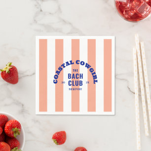 Kust Cowgirl De Bach Club Roze Cabana Streep Servet