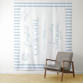 Kust Cowgirl Hoed Western Bachelorette Feest Wandkleed (In situ)