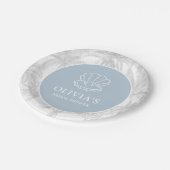 Kust Cowgirl Modern Nautilus Bruiloftsfeest Papieren Bordje (Gekanteld)