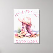 Kust Cowgirl Muur Kunst Canvas Afdruk (Voorkant)