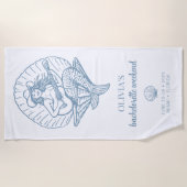 Kust Cowgirl strand bruidsmeisjesweekend Strandlaken (Voorkant)