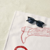 Kust Cowgirl strandhanddoek Strandlaken (In situ)