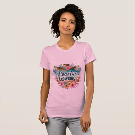 Kust Cowgirl T-shirt (Voorkant volledig)