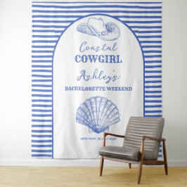Kust Cowgirl vrijgezellenfeest decoratie gedrukt Wandkleed