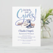 Kust Cowgirl vrijgezellenfeest Kaart (Staand voorkant)