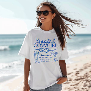 Kust Cowgirl Vrijgezellenfeest Weekendfeestje T-shirt