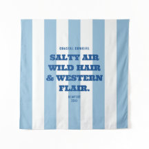 Kust Cowgirl Westerse Flair Blauwe Cabana Streep