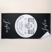 Kust Cowgirl Zeemansbruiloft voor de Bruid Strandlaken (Voorkant)