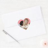 Kust Cupids Black Hair Blonde Hair Hart Sticker (Envelop)