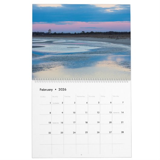 Kust Delaware Kalender 2025 (Feb 2026)