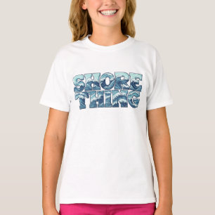 Kust Dingen Retro Oceaan Golven Meisjes Surf Grafi T-shirt