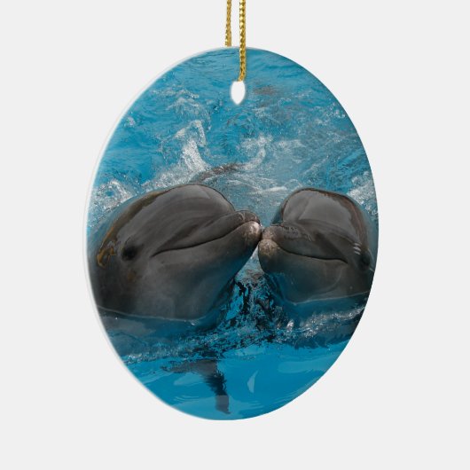 Kust Dolphins Keramisch Ornament (Rechts)