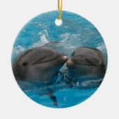 Kust Dolphins Keramisch Ornament (Voorkant)