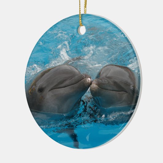 Kust Dolphins Keramisch Ornament (Links)