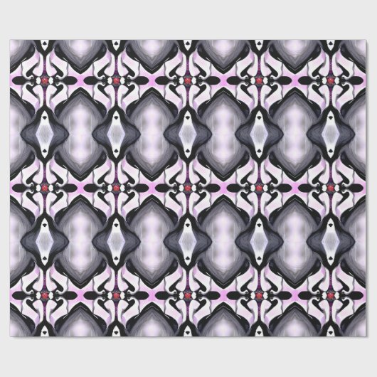 Kust door de Vampire - Gothic Abstract AI Art Cadeaupapier (Vlak)