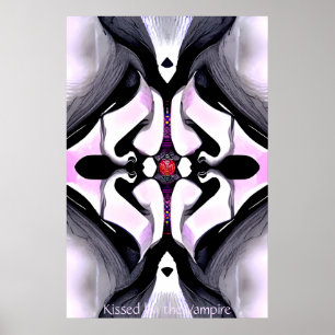 Kust door de Vampire - Gothic Abstract AI Art Poster